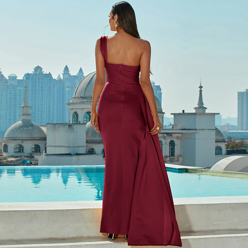 Sophisticated Sunset Command Evening Dress – Texture Detail