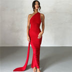 Classic Noir Muse Evening Dress – Editorial Shot