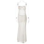 Polished Noir Mirage Evening Dress – Worn View