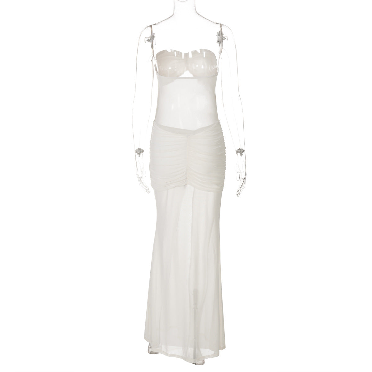 Polished Noir Mirage Evening Dress – Worn View