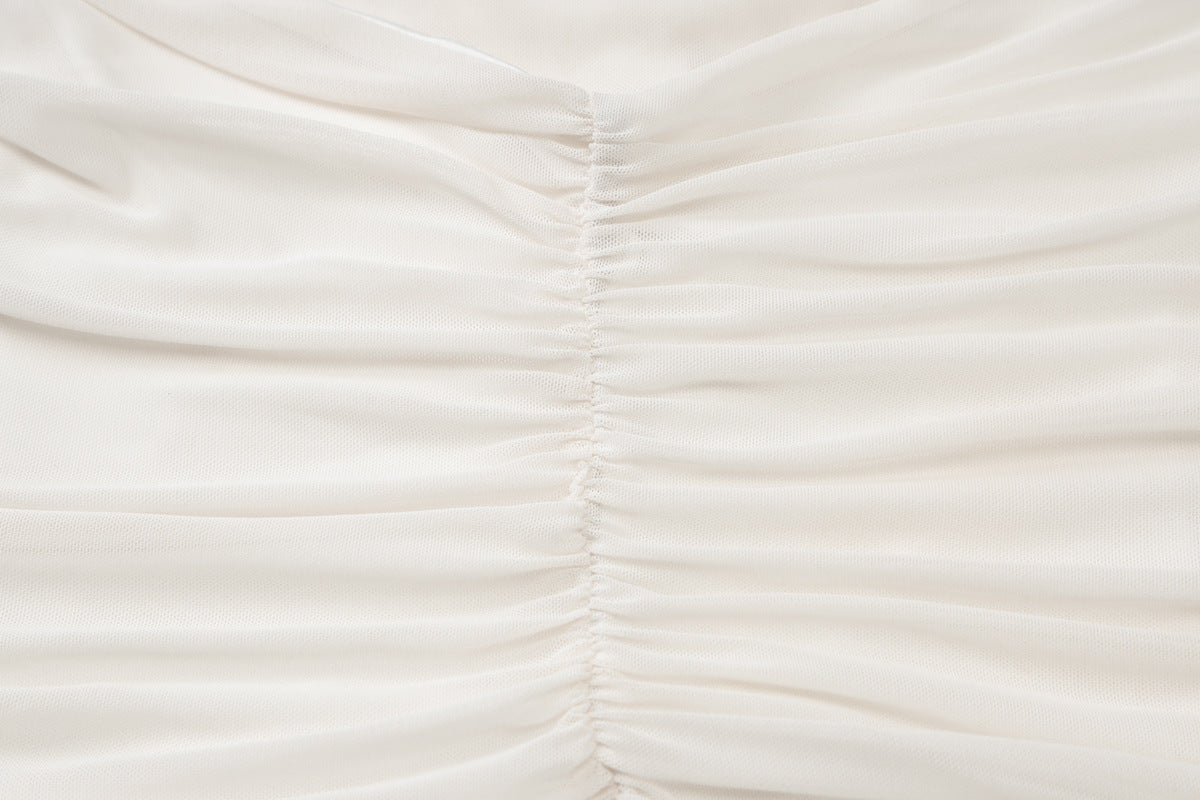 Polished Noir Mirage Evening Dress – Close Up