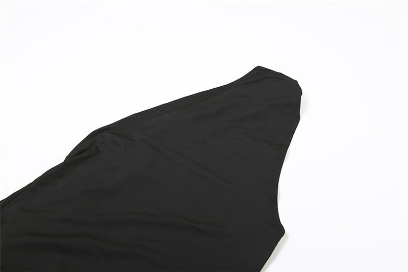 Classic Noir Muse Evening Dress – Detail View