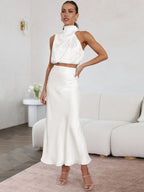 Graceful Jade Reverie Evening Dress – Full Length