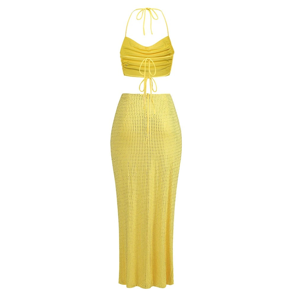 Alluring Flamingo Nights Cocktail Dress – Editorial Shot