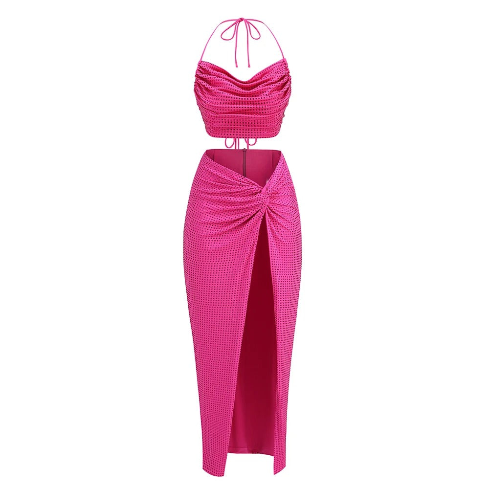 Alluring Flamingo Nights Cocktail Dress – Texture Detail