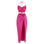 Alluring Flamingo Nights Cocktail Dress – Texture Detail