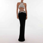 Refined Crystal Zenith Evening Dress – Front View