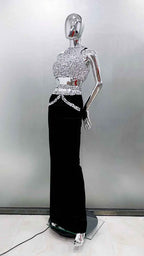 Refined Crystal Zenith Evening Dress – Back View