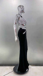 Refined Crystal Zenith Evening Dress – Flow Shot