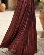 Alluring Ruby Glow Gown Evening Dress – Full Length