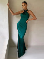 Classic Moonlit Siren Evening Dress – Editorial Shot