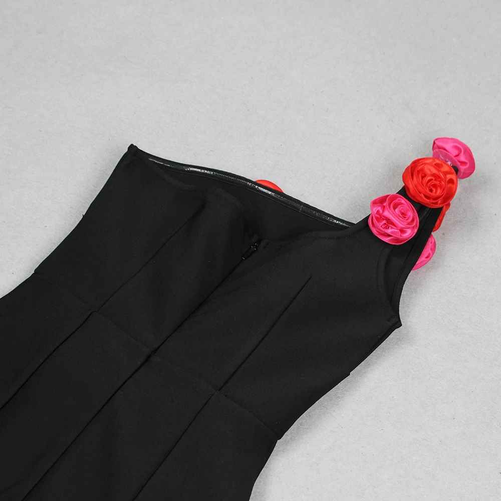 Timeless Crimson Rose Cocktail Dress – Silhouette