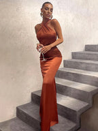 Classic Moonlit Siren Evening Dress – Front View