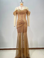 Radiant Aurora Embrace Evening Dress – Flow Shot