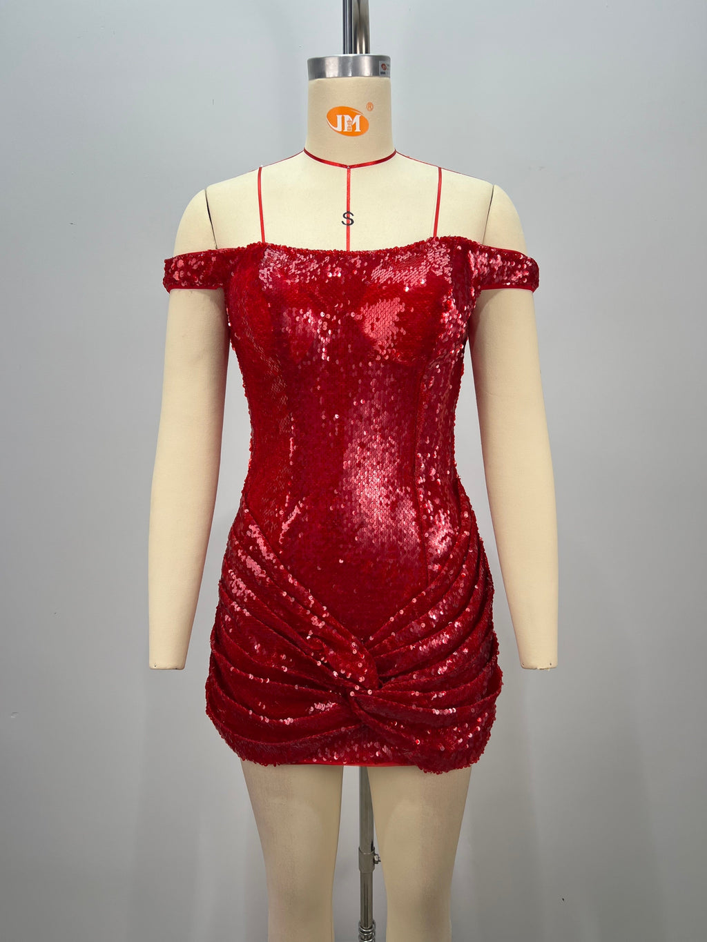 Polished Scarlet Spell Cocktail Dress – Side View