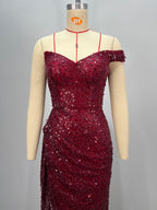 Refined Silent Oath Evening Dress – Back View