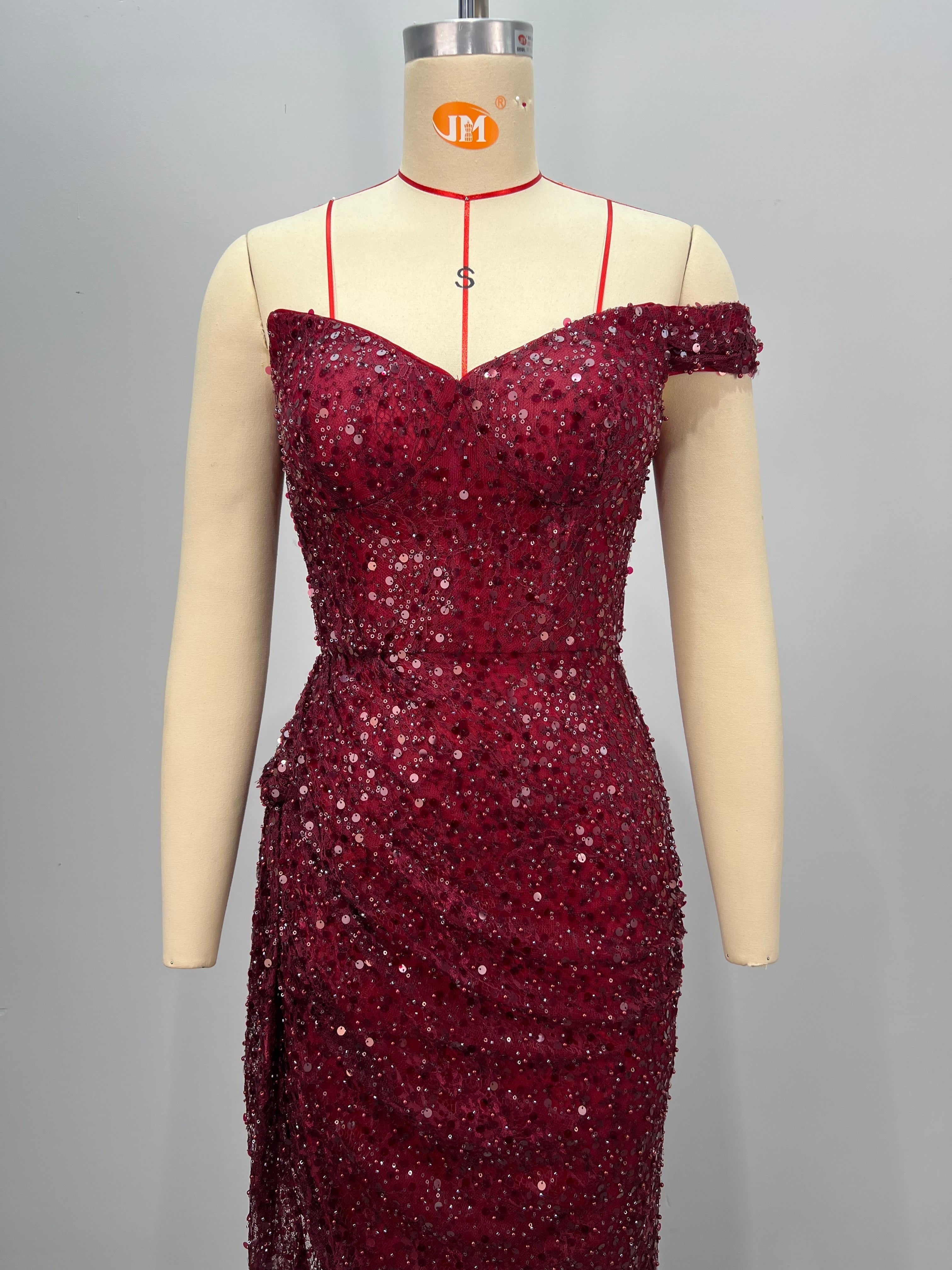 Refined Silent Oath Evening Dress – Back View