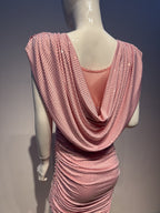 Polished Rose Dusk Cocktail Dress – Texture Detail