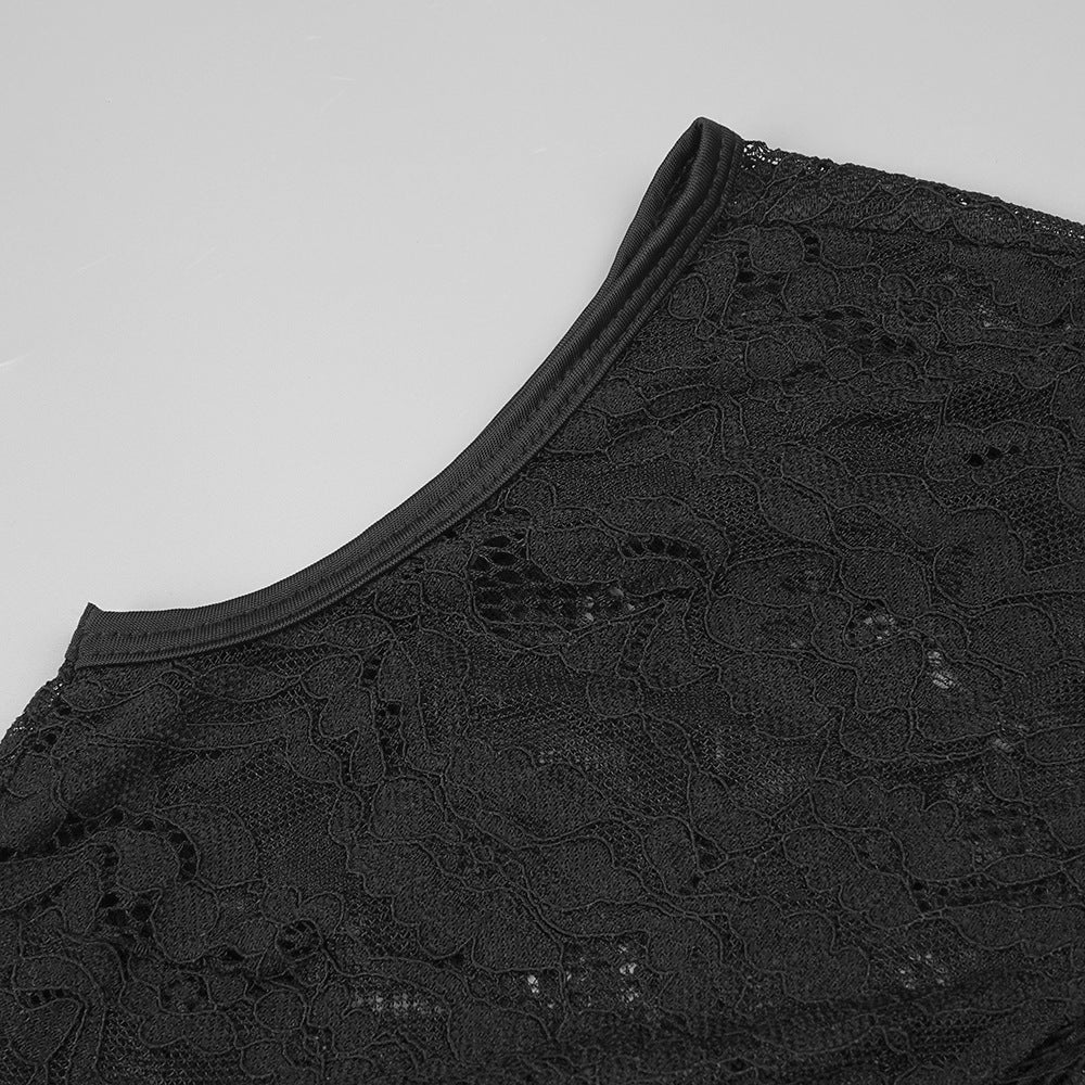 Enchanting Noir Decadence Evening Dress – Editorial Shot
