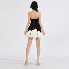 Alluring Crimson Sonata Cocktail Dress – Back View
