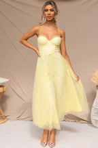 Stunning Citrine Dream - Light Evening Dress – Side View