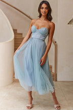 Stunning Citrine Dream - Light Evening Dress – Draped Look