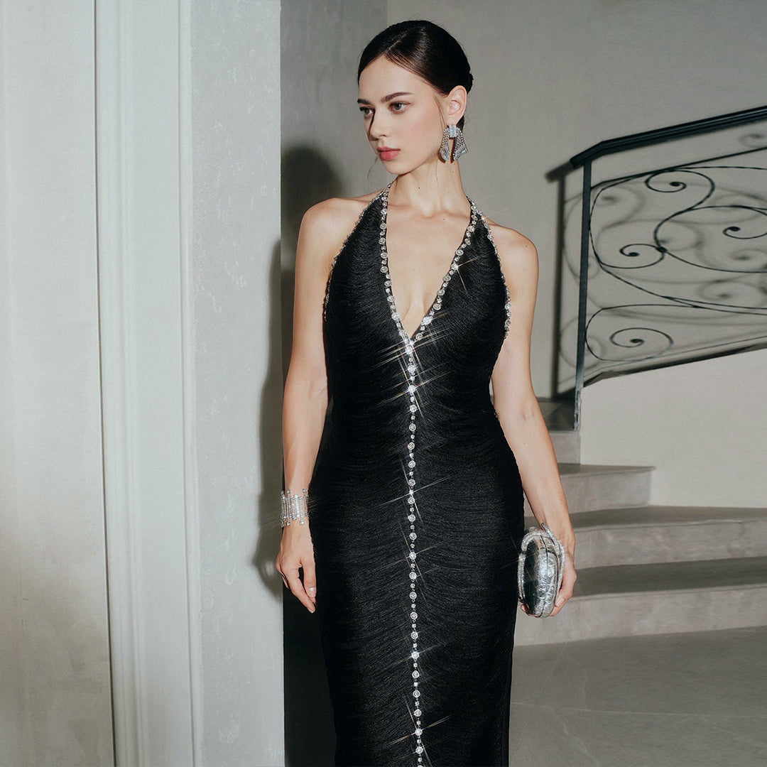 Timeless Velour Élite Evening Dress – Back View