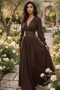 Refined Terre Divine Evening Dress – Front View