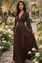 Refined Terre Divine Evening Dress – Front View